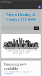 Mobile Screenshot of metroheatandcool.com